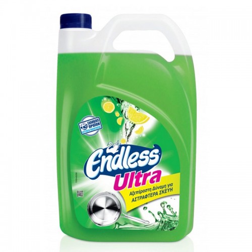 Endless Υγρό Πιάτων Ultra Με Άρωμα Λεμόνι 4lt